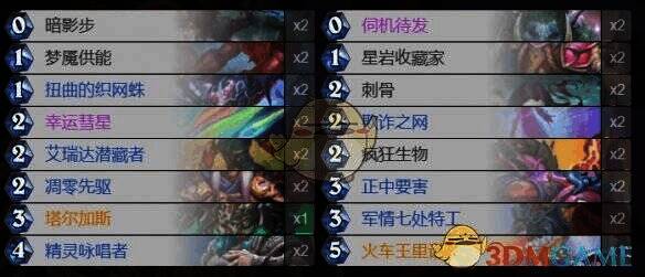 炉石传说连击贼卡组界面