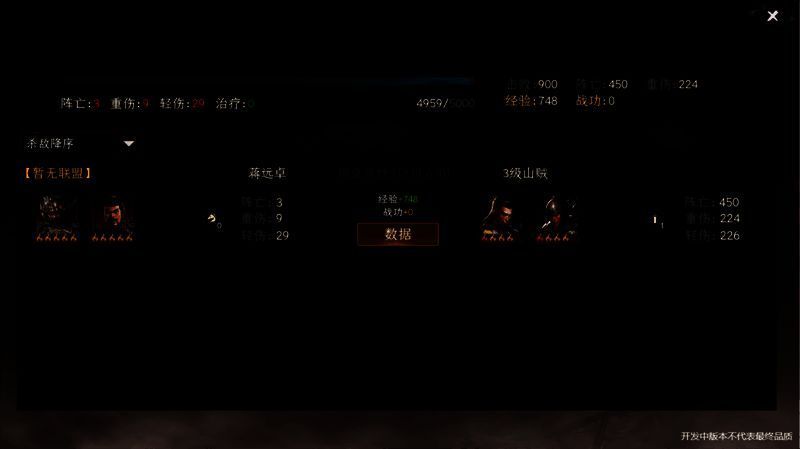 出征兵力状态说明图