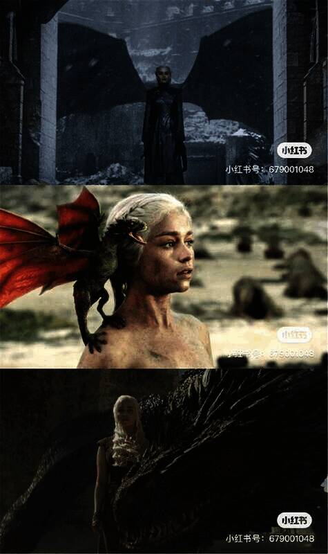 《权力的游戏》中龙妈形象图