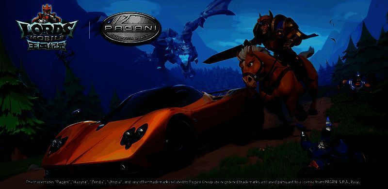 《王国纪元》与帕加尼联动宣传图