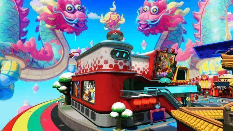 双龙戏珠景象图