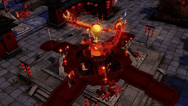 换上龙年新装的金陵场景