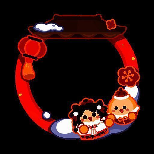 白雪红梅头像框展示图