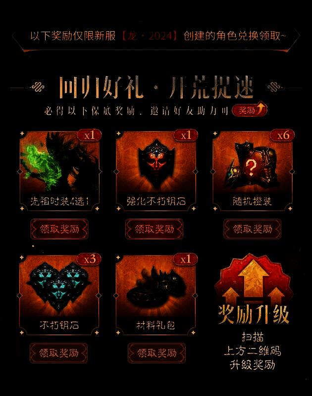 回归奖励宣传图