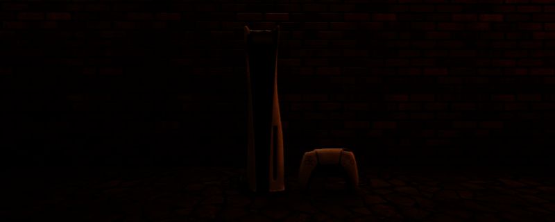 《inZOI》中索尼PS5游戏机家具展示图