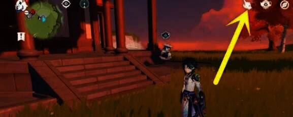 尘歌壶下方手指图标