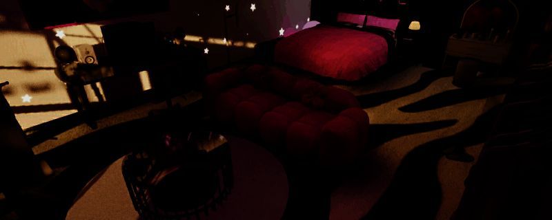 inZOI黑粉糖果风别墅外观图