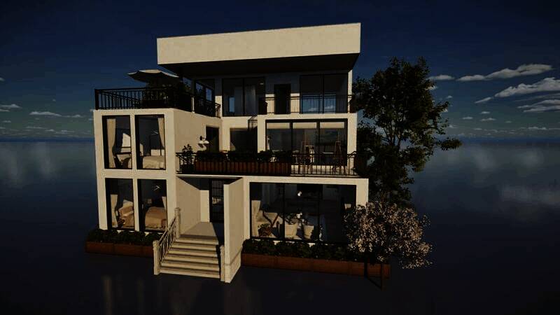 《inZOI》现代三层复式别墅使用教程图1