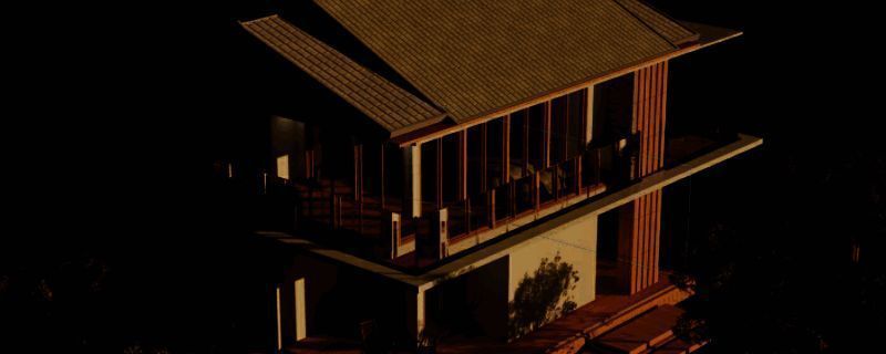 《inZOI》日式风格小型别墅外观图