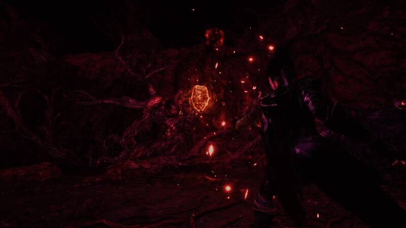 《明末：渊虚之羽》女主无常与肉团怪大战截图