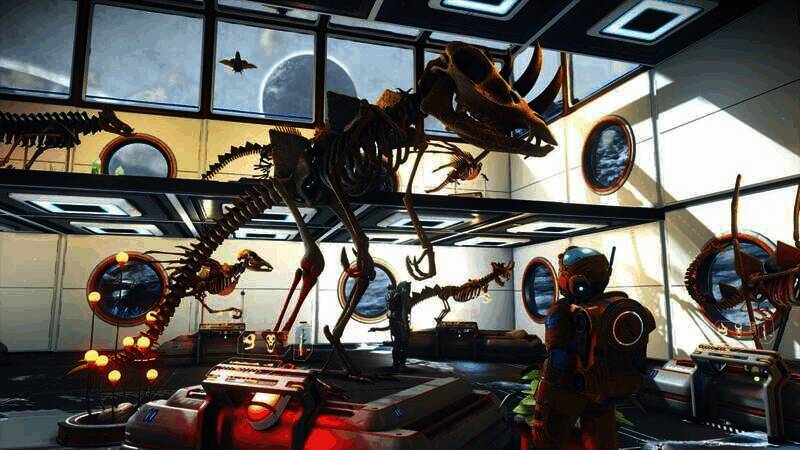 游戏中外星生物遗骸画面