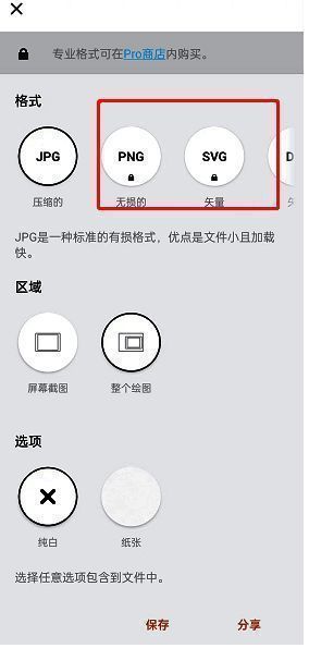 概念画板导出格式界面图