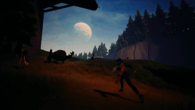 《午夜机器人》中玩家利用道具行动的画面