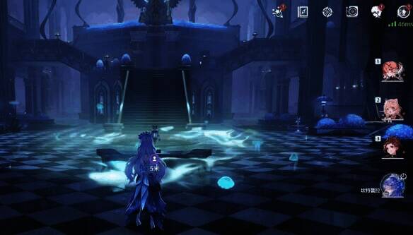 《鸣潮》幽夜幻梦任务中在新场景与NPC对话场景