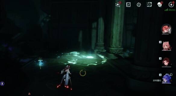 《鸣潮》幽夜幻梦任务中在光点切换场景按脚印拿海苹果场景