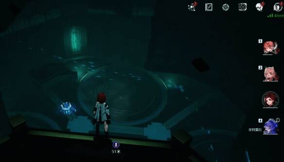 《鸣潮》幽夜幻梦任务中跳下回头见宝箱场景