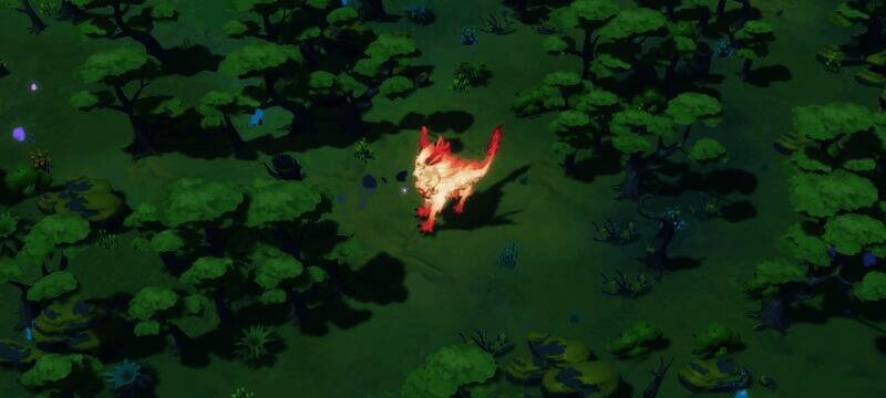 游戏中与沼泽妖兽战斗的场景