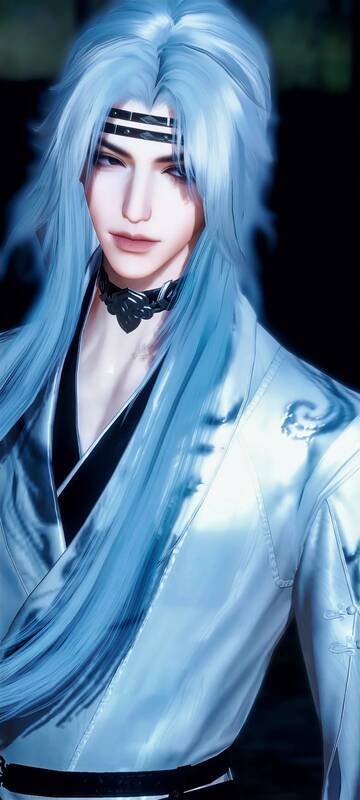 《逆水寒手游》换发型持剑尊者图