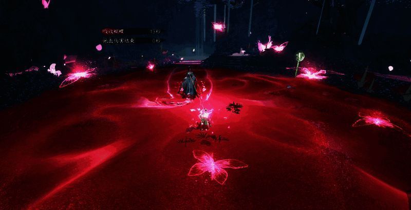 孙白微释放蝴蝶及陷阱画面