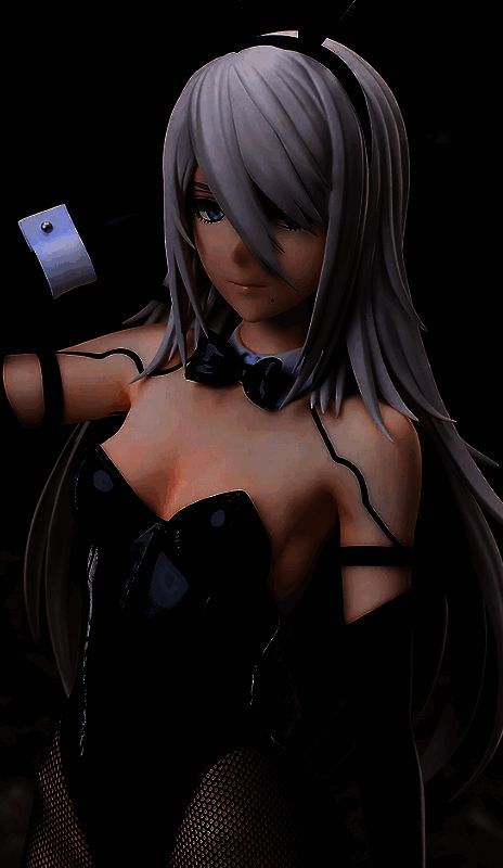 《尼尔:机械纪元》A2兔女郎手办正面图