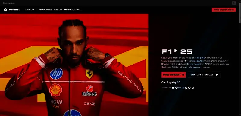 《F1 2025》官网相关图片