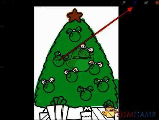 点击右上角橡皮工具的操作图