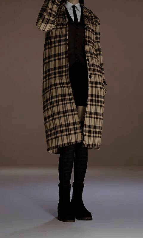 《inZOI》卡其色格子风衣服装使用教程图4