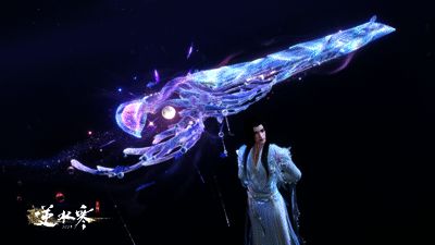 神相使用潋海琼月琴剑效果图