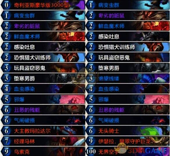 亡灵水蛭DK卡组图片