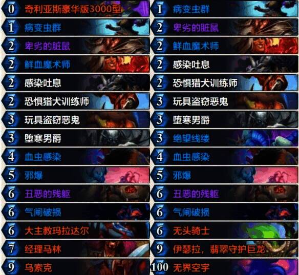 亡灵水蛭DK卡组图片