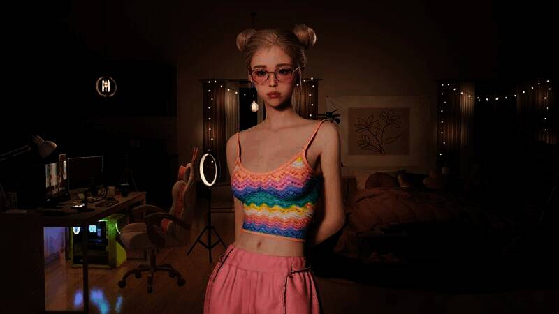 inZOI丸子头可爱女孩捏脸使用教程示例图