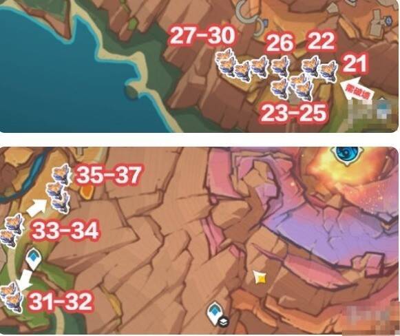 沃陆之邦西南云岩裂叶收集位置图