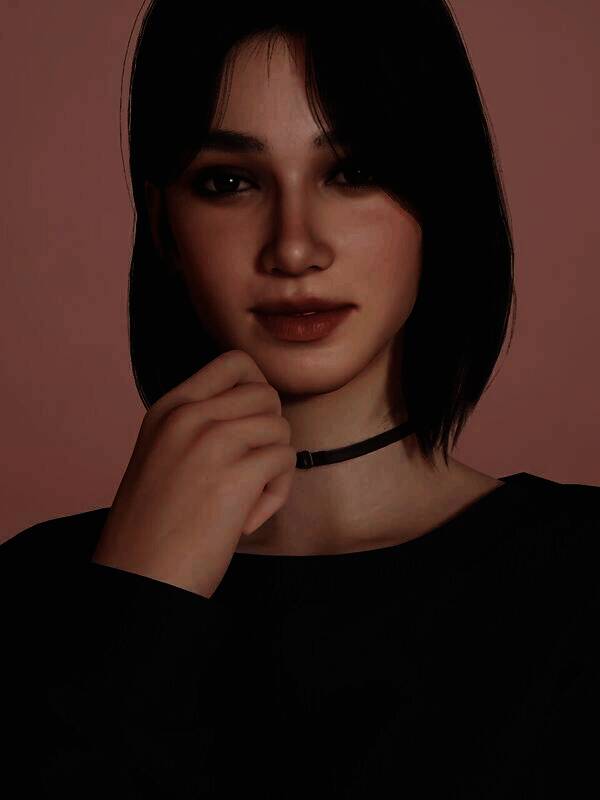 inZOI黑短发美女捏脸示例图6