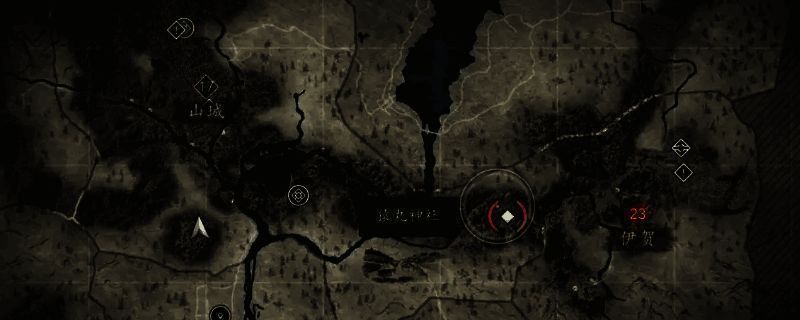 猿丸神社相关位置示意图