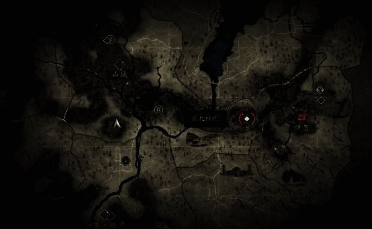 猿丸神社二号标点位置图