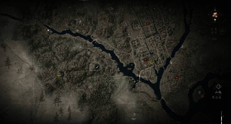 《刺客信条：影》一号标点位置图1