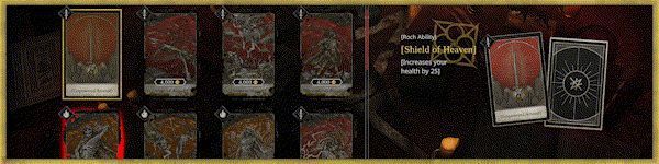 《Painkiller》塔罗牌提升能力画面