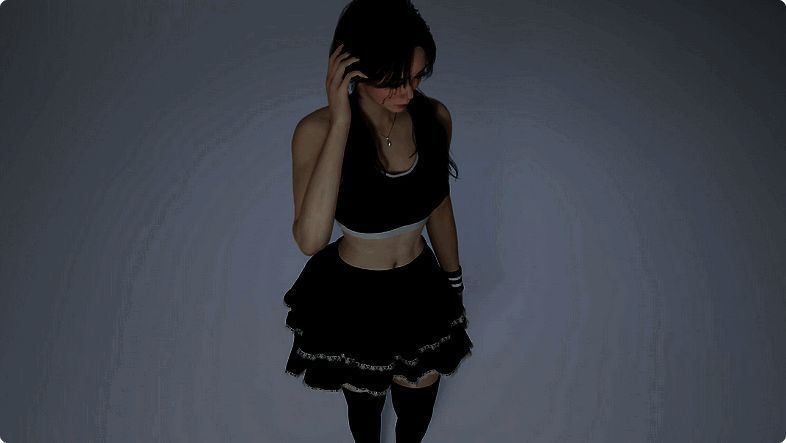 inZOI黑白甜妹装搭配细节图2