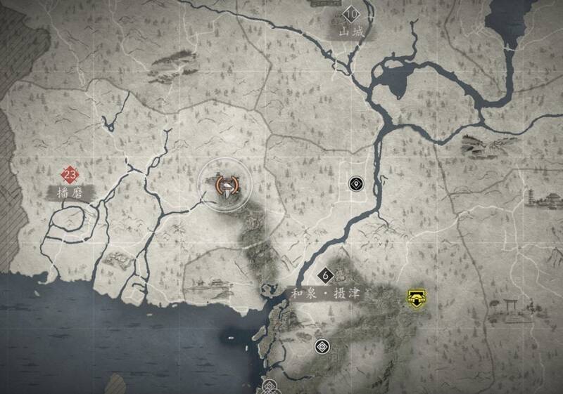 暗影武士刀具体位置图（一号标点）