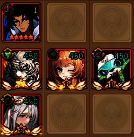 闪烁之光SP白虎队阵容搭配示意图