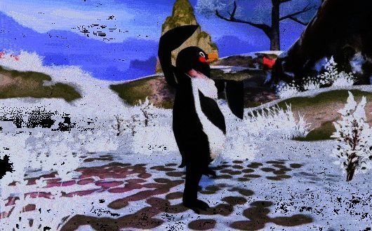 巨鹅心心时装展示动图1