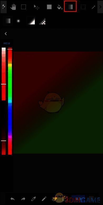 medibang paint出现渐变效果的画布