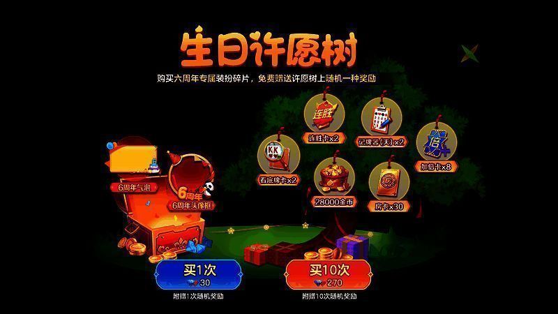 生日许愿树活动截图