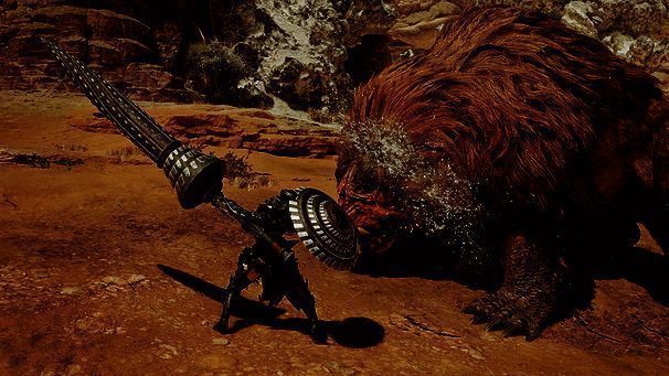 怪物猎人荒野长枪横扫斩示例图