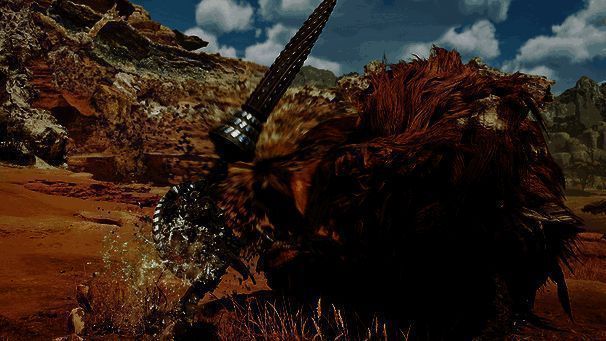 怪物猎人荒野长枪大还击突刺示例图