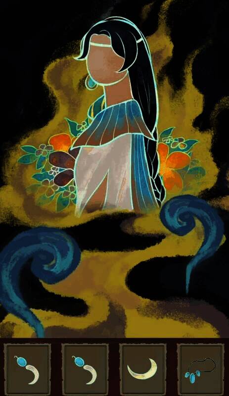 姐姐影子及首饰摆放画面