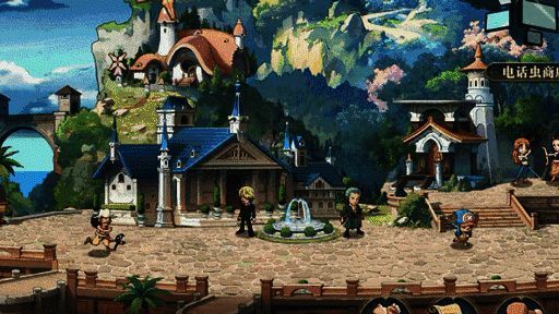 航海王启航主城街道场景