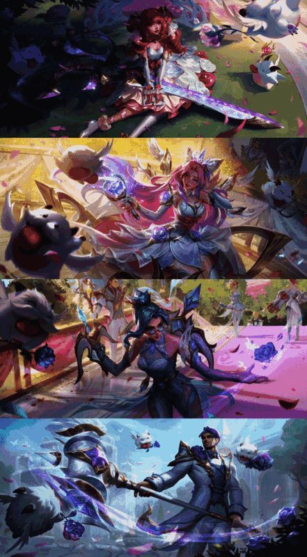 水晶玫瑰系列英雄在舞会场景图