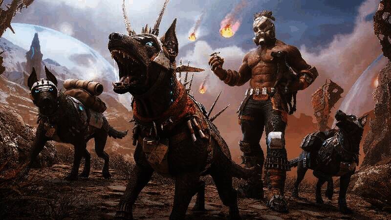 幸存者与铠护犬并肩作战图