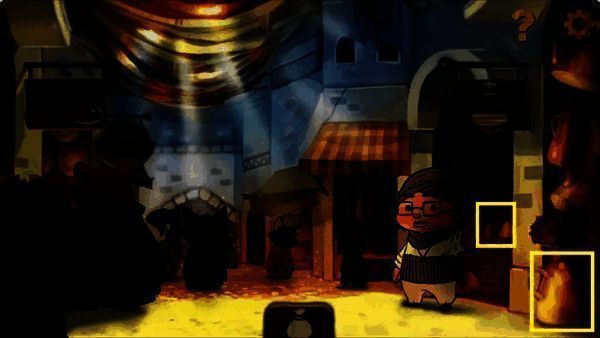 集市水果摊获取金币画面